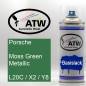 Preview: Porsche, Moss Green Metallic, L20C / X2 / Y8: 400ml Sprühdose, von ATW Autoteile West.